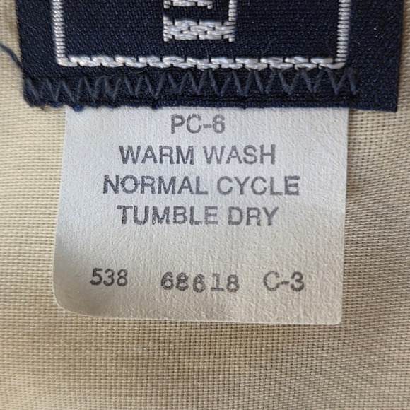 VTG 80's Levi's Menswear Wide Leg Corduroy Pants Trousers Tan Mens 37x29 - Picture 4 of 8